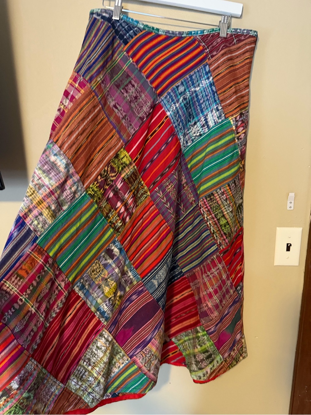 Kashken Boho Patchwork Cotton Maxi Skirt - Picture 3 of 9